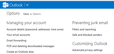 Outlook Safe and Blocked Senders