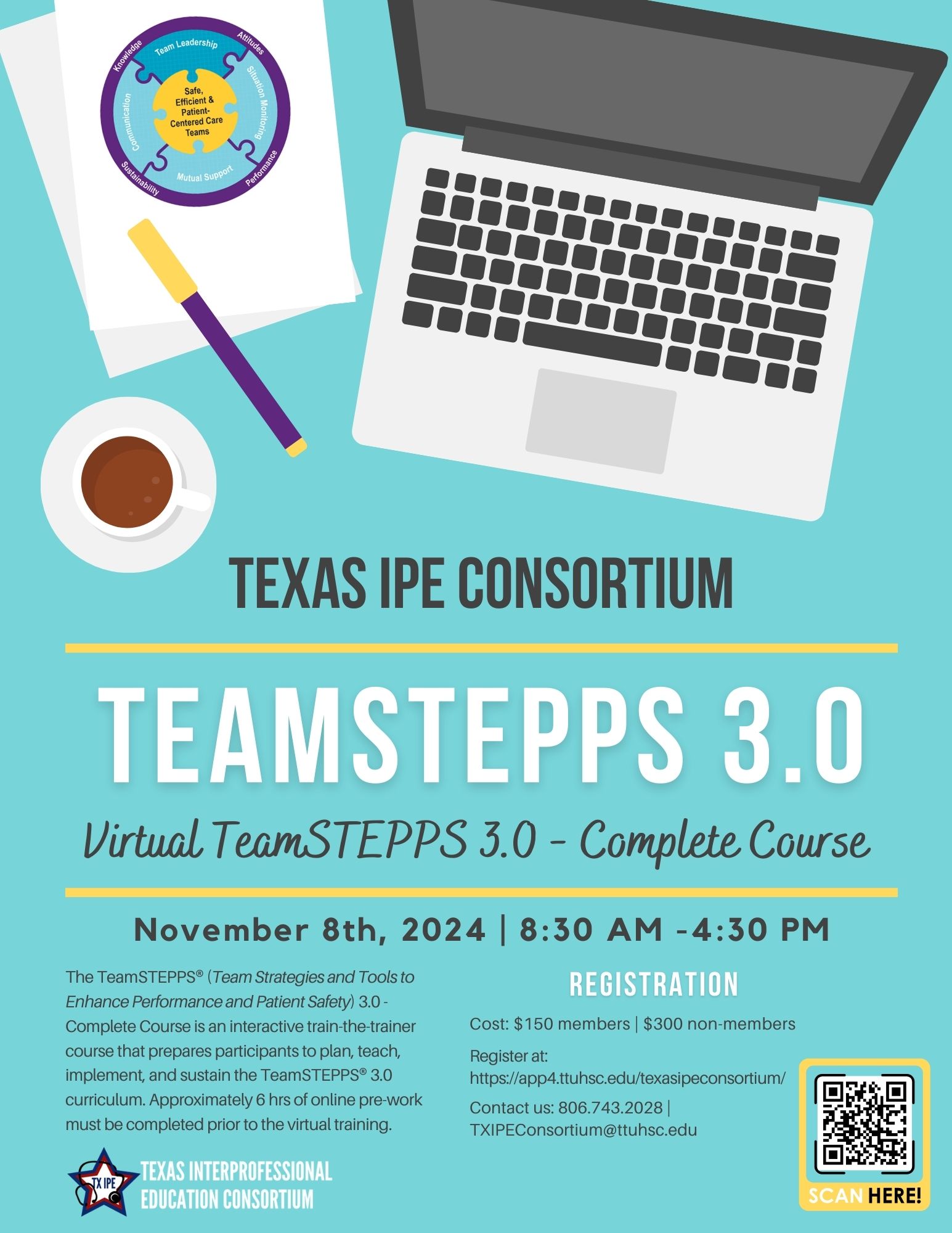 TeamSTEPPS Virtual Master Training Course November 12, 2021 8:30 AM to 4:30 PM CT